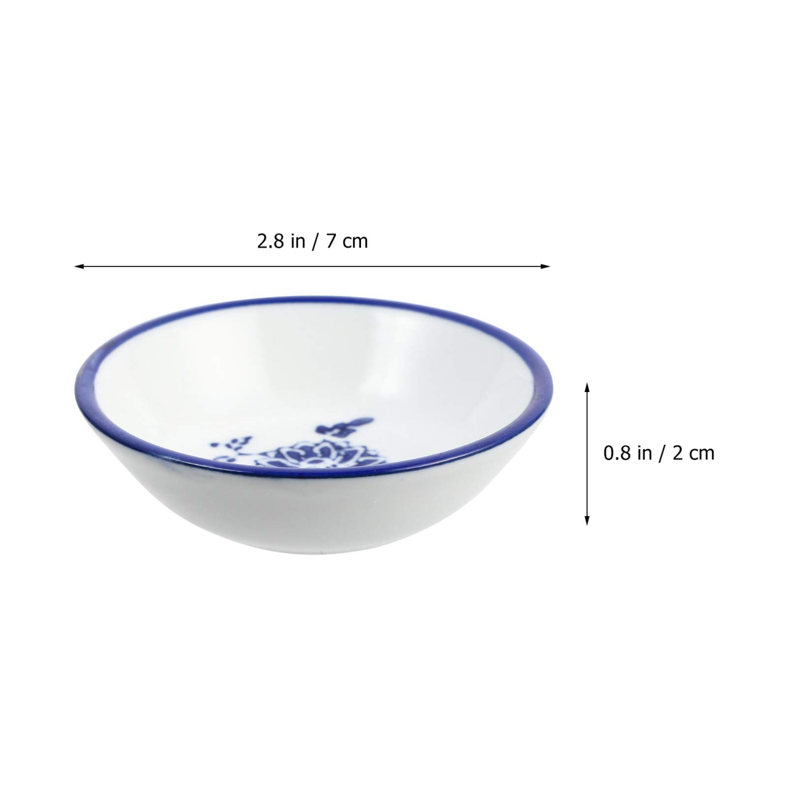 Thirei Ensemble De Bols à Trempette En Céramique En Forme De Cœur,Pack De 6 Plats à Sauce Soja, Mini Bols, Plats D'assaisonnement, Pour Sushi, Epices, Plats De Service