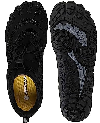 WHITIN Women's Minimalist Barefoot Trail Running Shoes | Wide Toe Box Size 10.5-11 Black 42 - Thumbnail 6