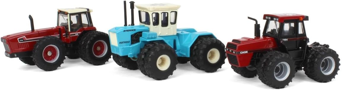 ERTL 1/64 Case IH & IH 4WD 3 Tractor Set, Toy Tractor Times 40th Anniversary 44388