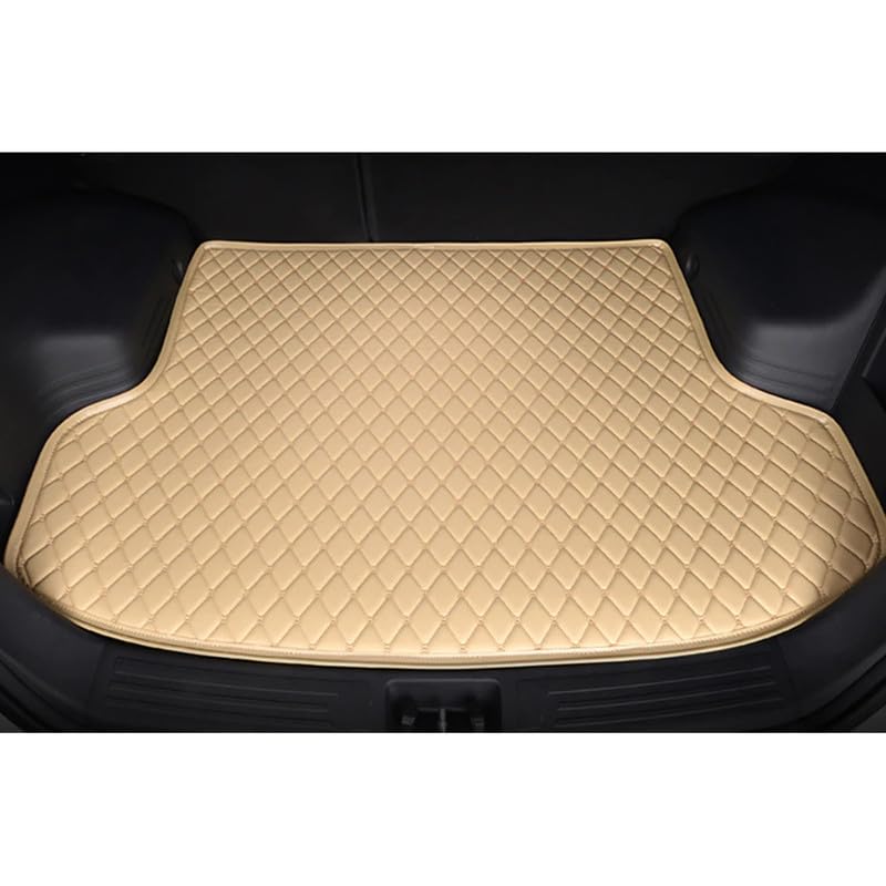 7D Car Trunk/Boot/Dicky Mat for MG Windsor EV PU Leatherette 7 Layer Protection Anti Skid Car Accessories Beige