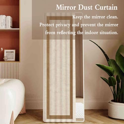 Miroir de chambre anti-poussière étagère pour cuisine cabine salle de bain