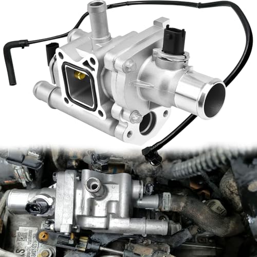 25192228 Aluminum Engine Coolant Thermostat Housing with Throttle Body Inlet Heater Pipe Fit for 2011-2016 Chevrolet Cruze Fit for 2013-2018 Chevrolet Trax Fit for 2012-2018 Chevrolet Sonic 1.8L 1.6L