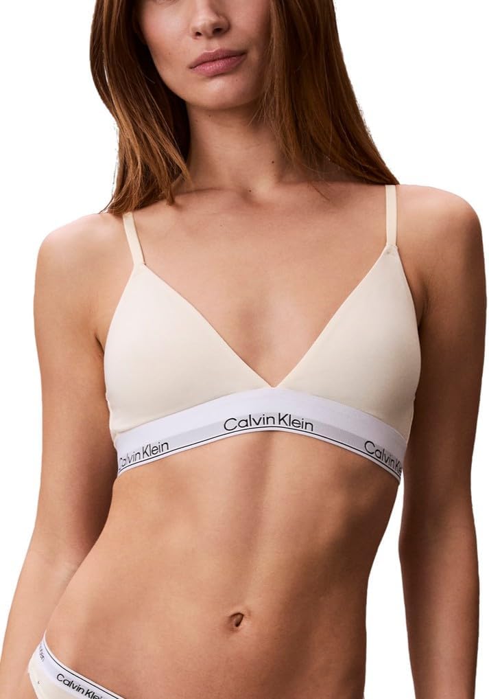 Calvin Klein Women's Icon Cotton Modal Lightly Lined Triangle Bralette