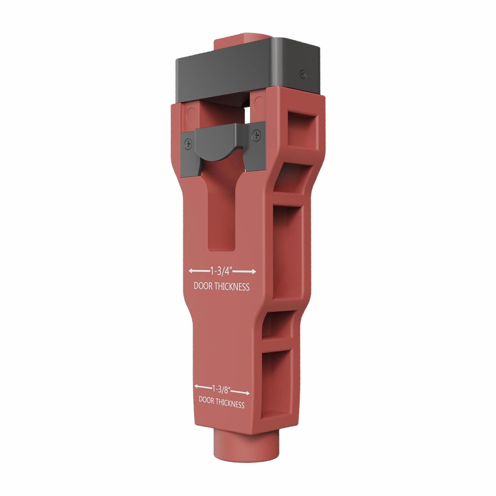 Door Latch Mortise Tool, Precision Scoring Mortise Tool Multi Purpose Mortice Lock Jig Chesl for 1-3/8" or 1-3/4" Thick Doors (Red)