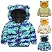 YWLINK Chaqueta Para BebéS NiñAs NiñOs,De Viento Cremallera Con Capucha Abrigo Outwear Cortavientos,Moda De Ropa Estampado Chaqueta Chaqueta De PlumóN CáLida Y Gruesa Ligera Ropa De Abrigo