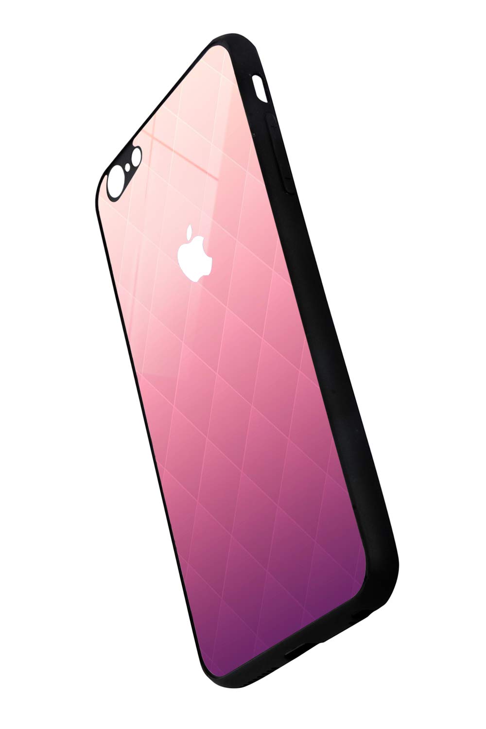 Pixelz - Diamond Textured Printed Real Glass Back Case for Apple iPhone |Shockproof Scratch-Resistant| (Style 23) (iPhone 6/6s)