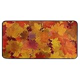 Happy Thanksgiving Day Kitchen Rug Runner Maple Autumn Leaves Rug Kitchen Floor Mats Modern Polyeste