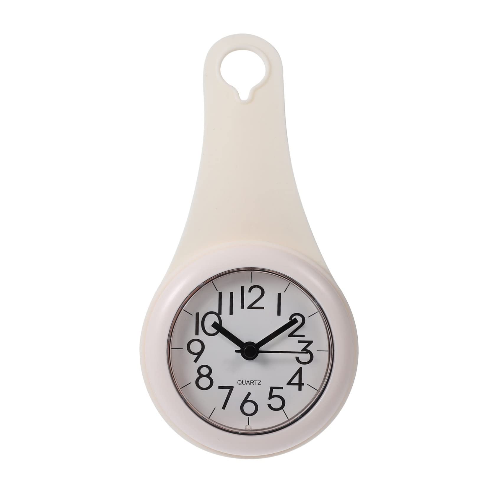 Amosfun Lot De 2 Horloges Murales Étanchées Pour Salle De Bain - Ronde Suspendue Ou Sur Pied, Silencieuse En Plastique