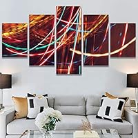 SIGNWIN 5 Panel Canvas Wall Art Organic Arrangement Modern Artwork for Home Decorations Ready to Hang - 60