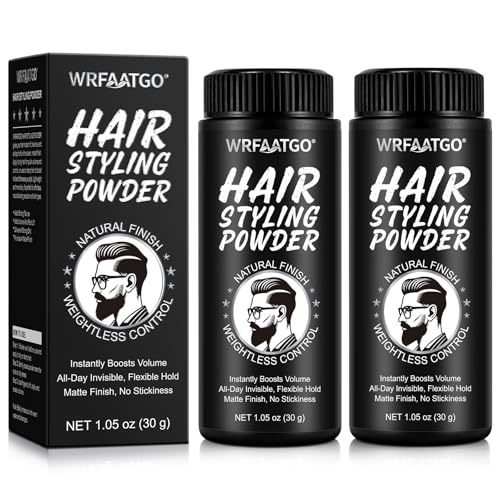 ABOUME Hair Styling Powder, Volumizing & Texture Powder for Men and Women & All Hair Types, All-Day Invisible Hold, Matte Finish and Non-Sticky (2pcs)