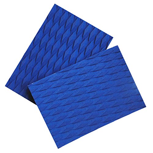 YIJU 2 Peças EVA Tração Pads Surf Deck Grip para Prancha de Surf/Kiteboard - Azul