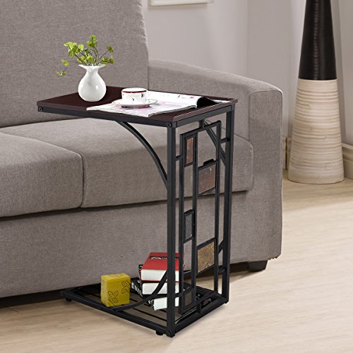 Goplus Coffee Tray Side Sofa Table Ottoman Couch Room Console Stand End Tv Lap Snack #TOP5