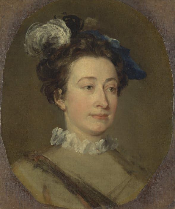Cuadro sobre lienzo Chica con sombrero William Hogarth para tu salón