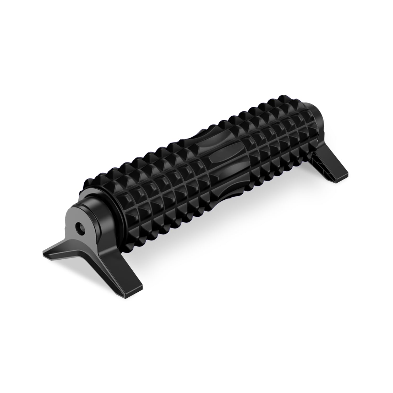Rodillo Masaje Muscular, Eva Foam Roller con Soporte, Fitness Rodillo de Espuma para Yoga, Pilates y Alivio de Tensiones, Masaje de Espalda, Piernas, Aliviar el Dolor, Entrenar los Músculos (Negro)