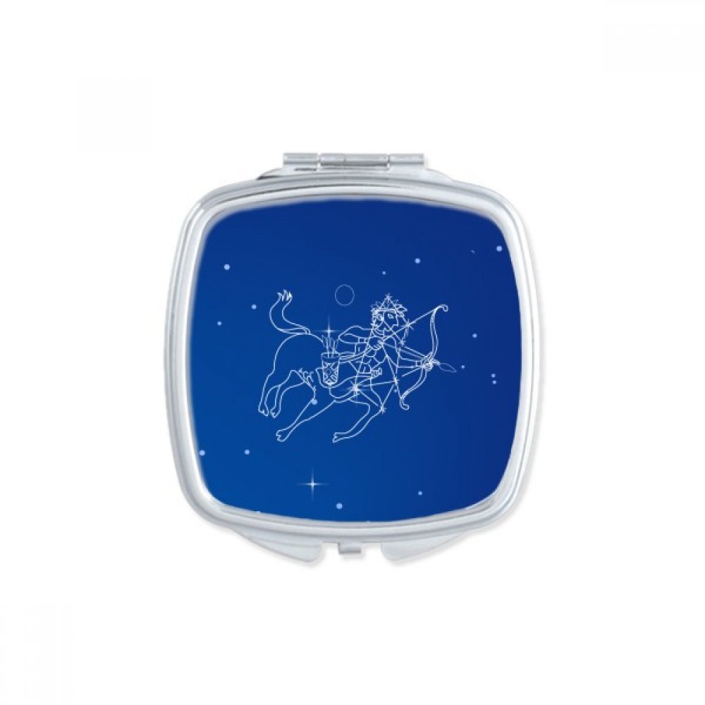 Miroir de maquillage Sagittaire petit format pour retouches rapides en voyage et sortie