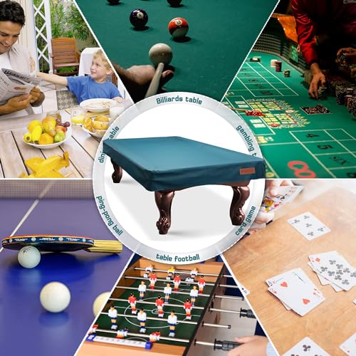 K-Musculo Pool Table Cover, Heavy Duty Leatherette Billiard Table Cover, Waterproof and Tearproof, 6.5/7/ 7.5/8/ 8.5/9 Foot Fitted - Image 6