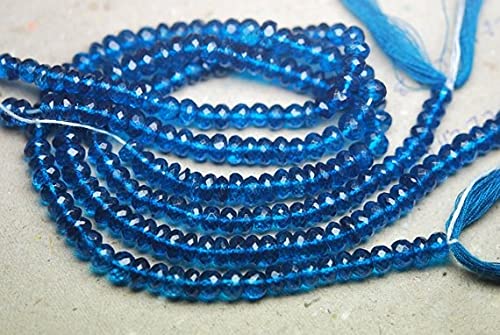 London Blue Mystic az Faceted Rondelles 4mm : créez vos bracelets d'été tendance