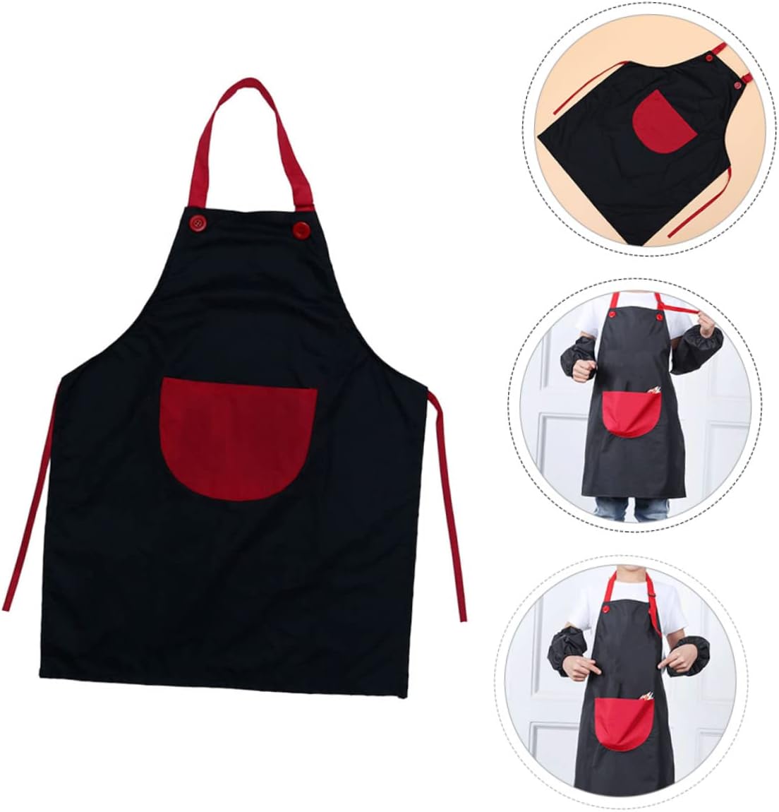 Kids Waterproof Art Apron with Adjustable Straps Sleeveless Design for Children for Painting and Crafting Toddler Artist Smock
