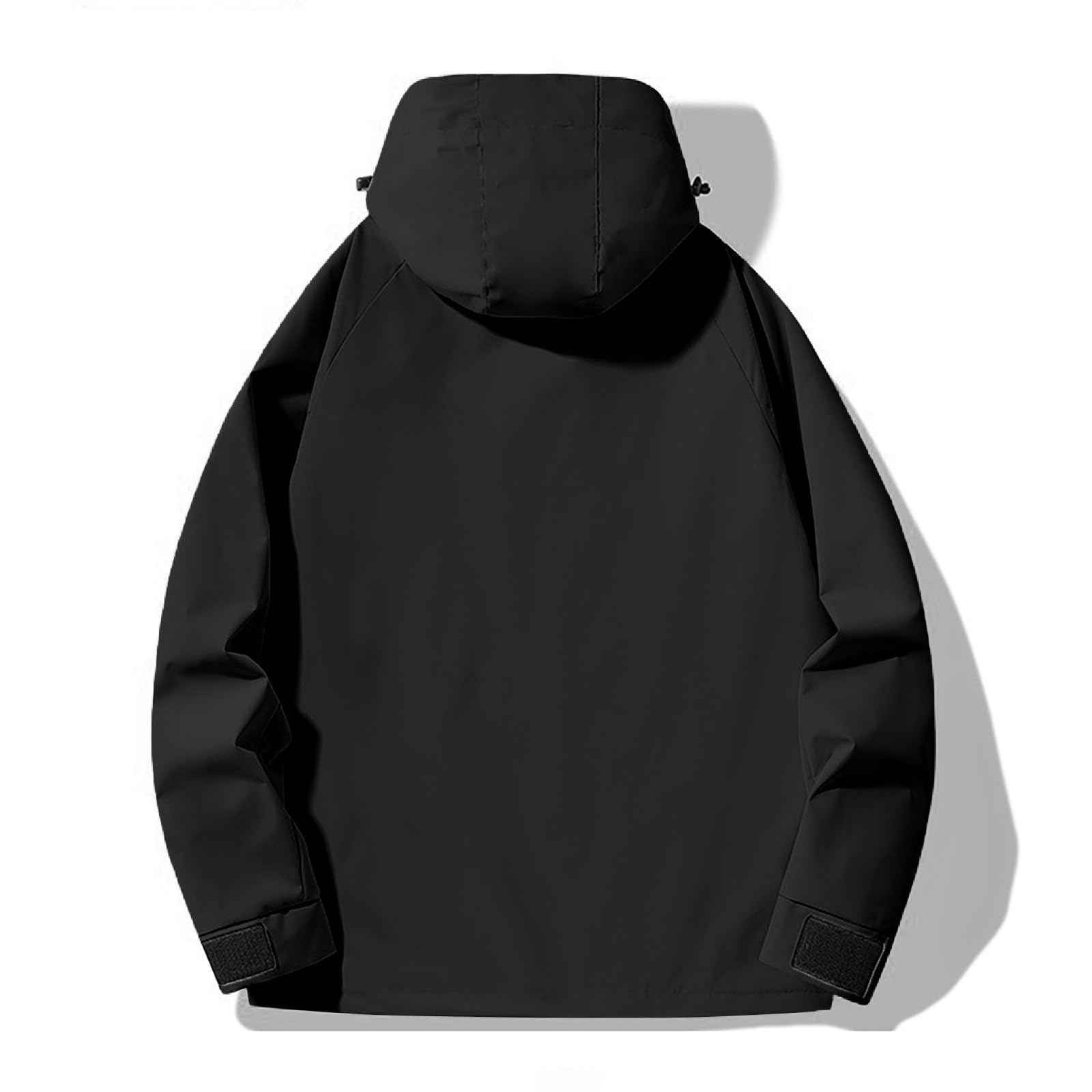 Chubasquero para mujer, ligero, cortavientos, holgado, chubasquero, ropa de senderismo con capucha, talla grande