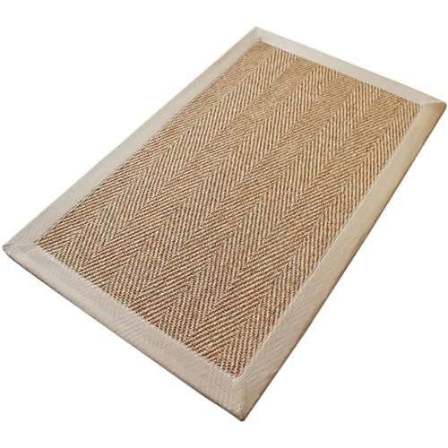 Paillasson d'intérieur en sisal élimine la saleté tapis d'entrée antidérapant pour couloirs