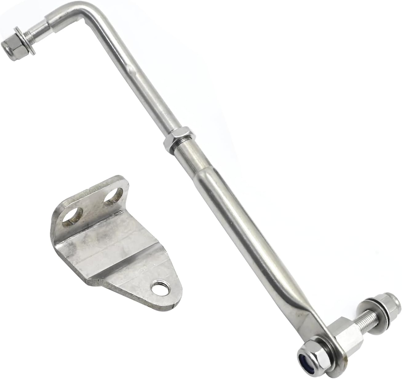 EATAKWARD 315-395mm / 12.4-15.55in Adjustable Boat Engine Stainless Steel Steering Tie Rod Drag Link Kit