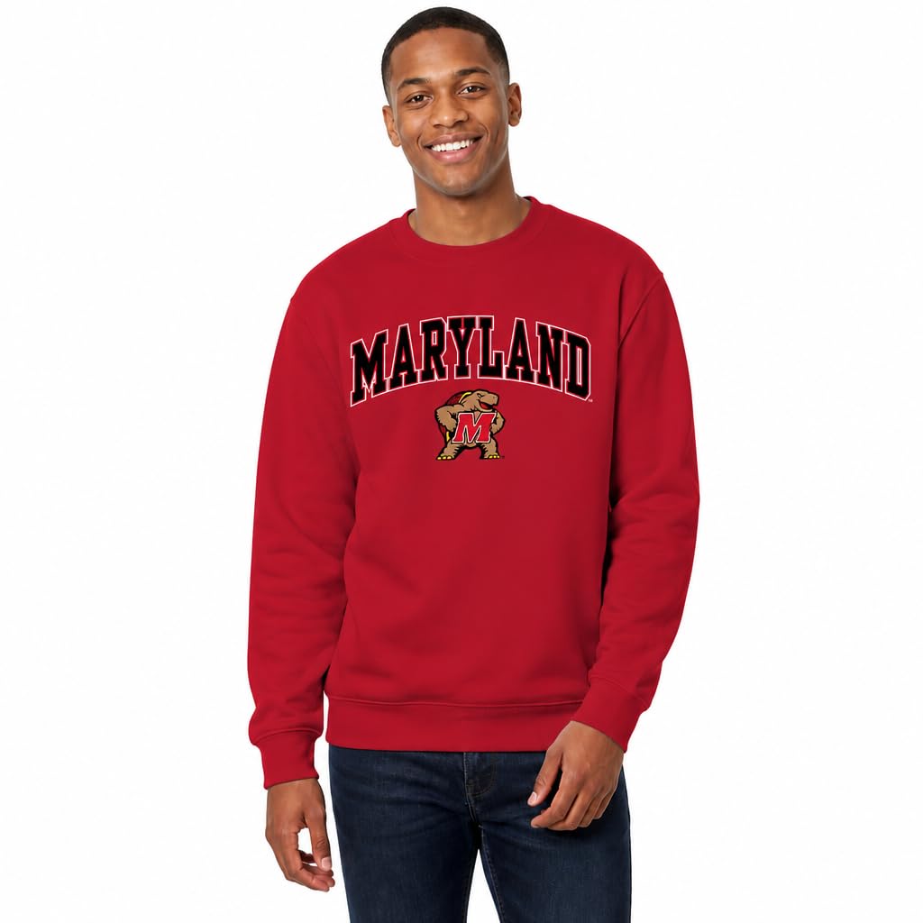 NCAA College Sweatshirt Fleece Crewneck Pullover for Men and Women