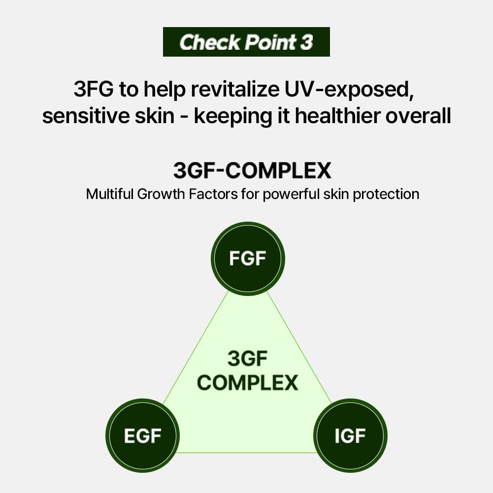 3 sets of Dr.Gentle CICA Cooling Sun Serum SPF 50 - Triple Function Non-Sticky Sunscreen Serum - Centella Soothing Korean Sun Care - Facial Sunscreen for Face - for Summer Skincare Routine