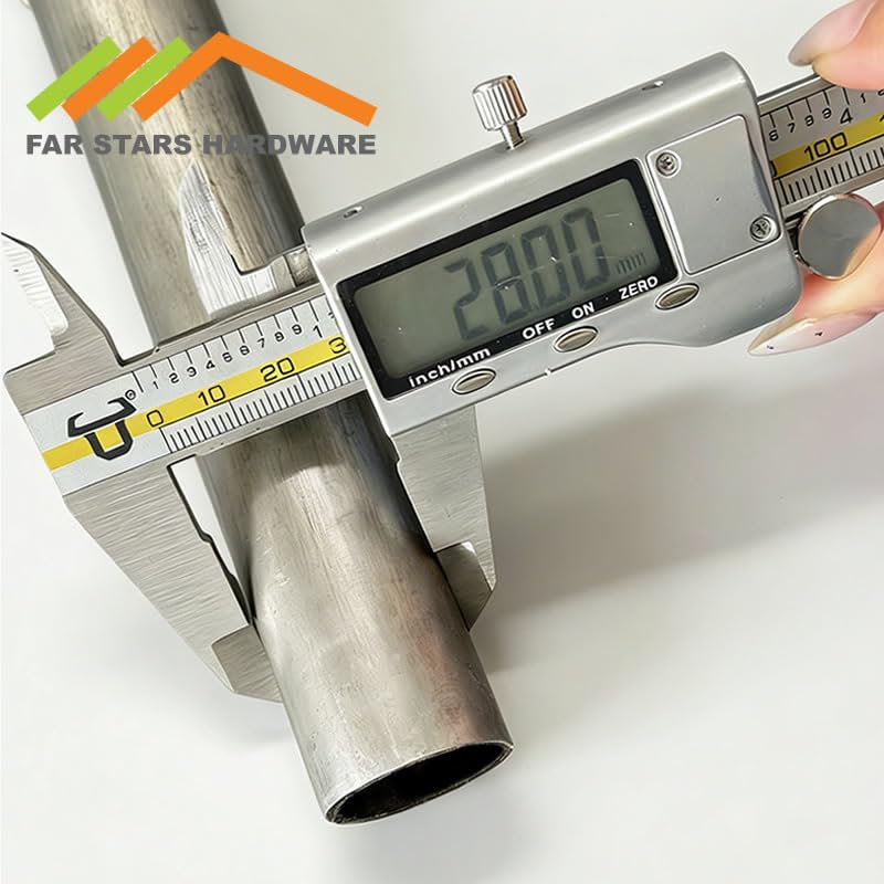 1 tubo de acero OD28 ID25mm, espesor de pared del tubo, 1,5mm, duro