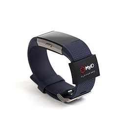 myID Black Medical ID Sleeve that Fits Apple Watch, Fitbit, Samsung Gear, Garmin and More