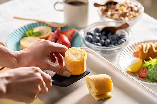 Miniatura 8 de Seki Japan - Elegante herramienta de cocina, espátula flexible de nailon antiadherente resistente al calor, mango de madera para cocinar, ensalada,