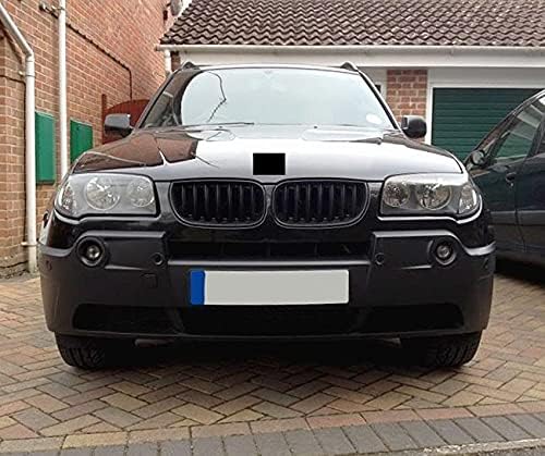 Fits For BMW E83 X3 X 3 Black Grills Sport Front Shadow Grilles Grill 04-06