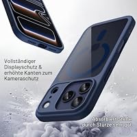 JETech Magnetische Hülle für iPhone 17 Pro, Dunkelblau – Ansicht 4