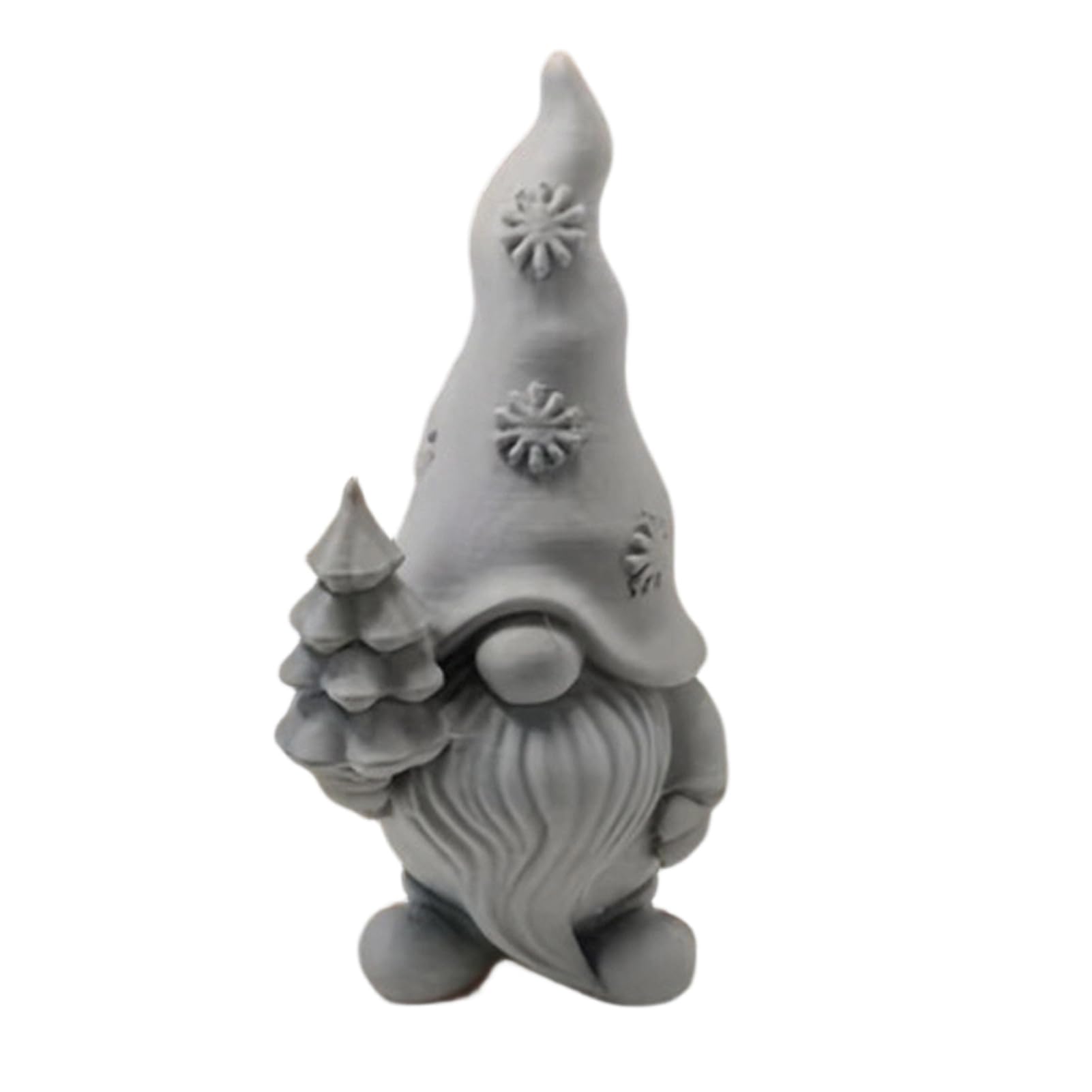 matumou Flower Gnome Figurine, 3D Printed Small Gnome Garden Statue, Cute Dwarf Ornament for Yard, Lawn, Patio Decor