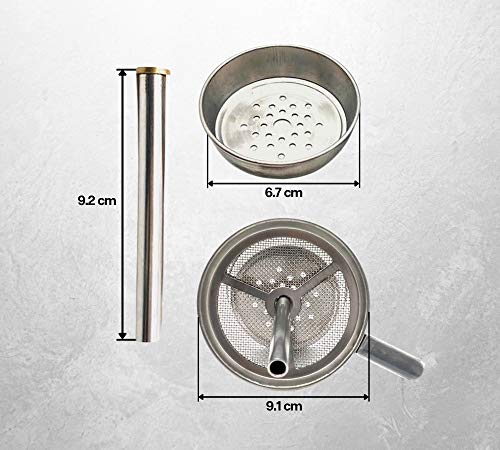 DOJA Barcelona | Shisha Kopf Kaminaufsatz | Durchmesser 9,5cm Stahl | Hookah Kamin Phunnel Schornsteintopf… – Bild 3