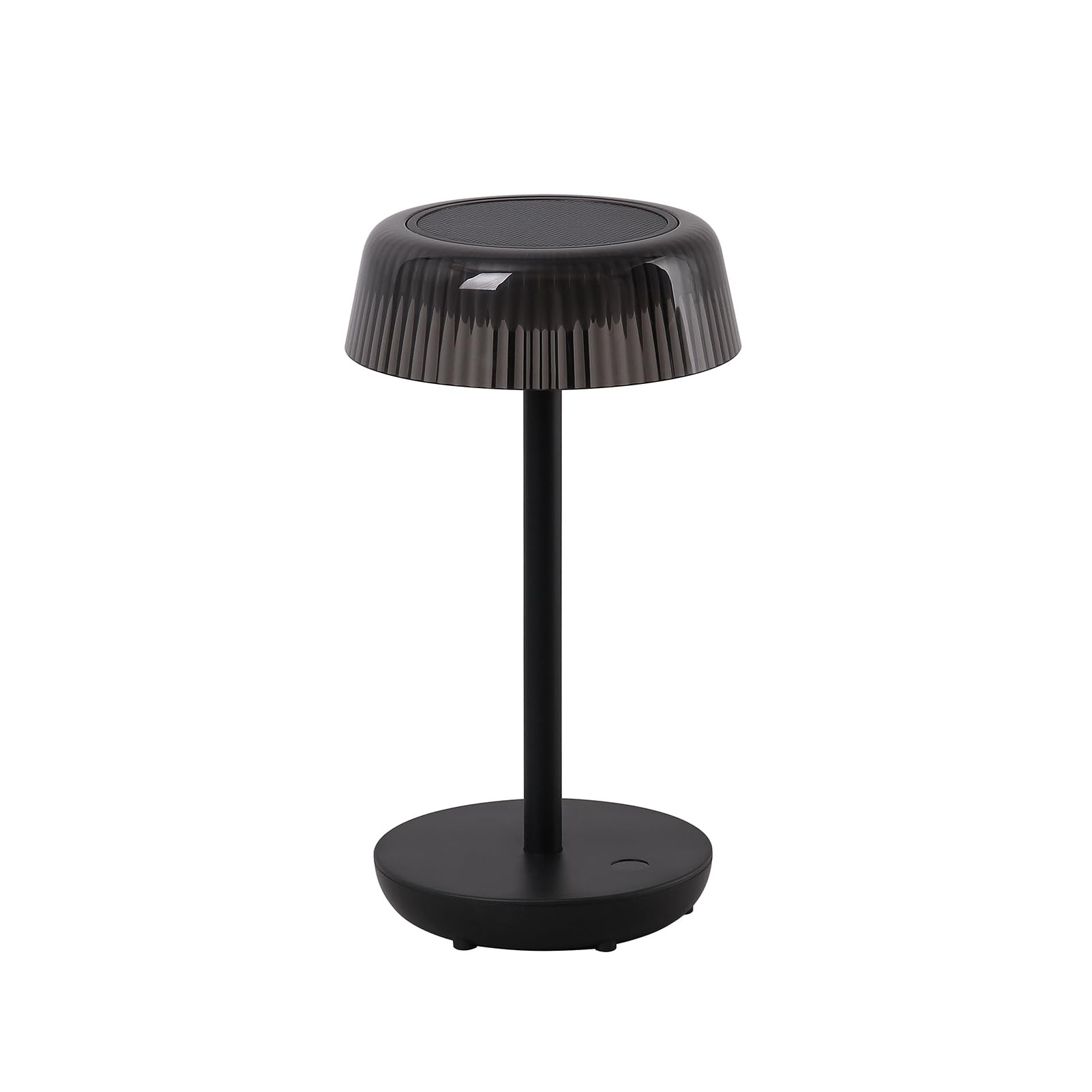DAWALIGHT Lámpara Mesa Solar Exterior con USB Cargable - 3W LED Blanca Cálida de 3000K, IP54 Resistente al Agua, Control Táctil (Encendido/Apagado + Dim) - Ideal para Jardín, Balcón, Terraza - Negro