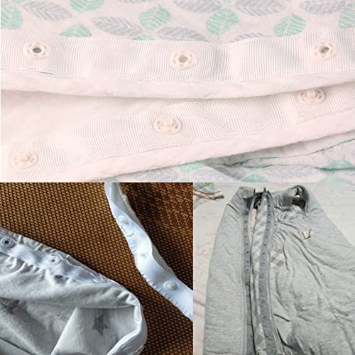 5Yards Plastic Snap Button Press Stud Polyester Tape Trim For Sewing Diy Accessories (White Color) #TOP4