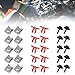 30pcs Engine Under Covers Splashes Shield Bolts Nut Clip Set Engine Splashes Shield Fastener Set Car Spare for Automotives