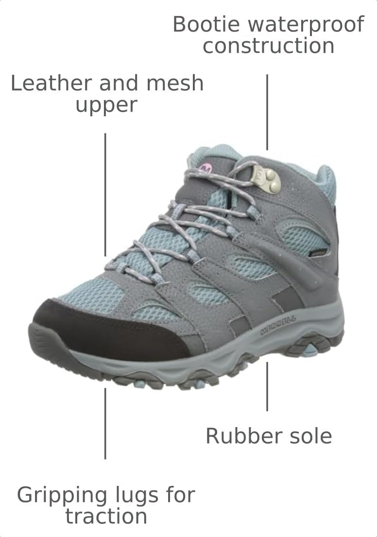Merrell unisex-child Moab 3 Mid Wp