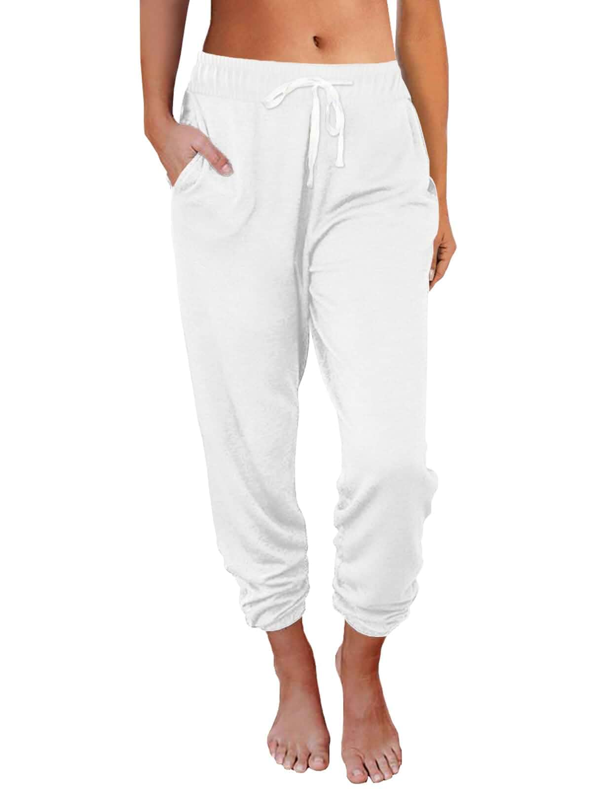AUTOMET Women's High Waisted Lounge Sweatpants Jogger Pants with Pockets