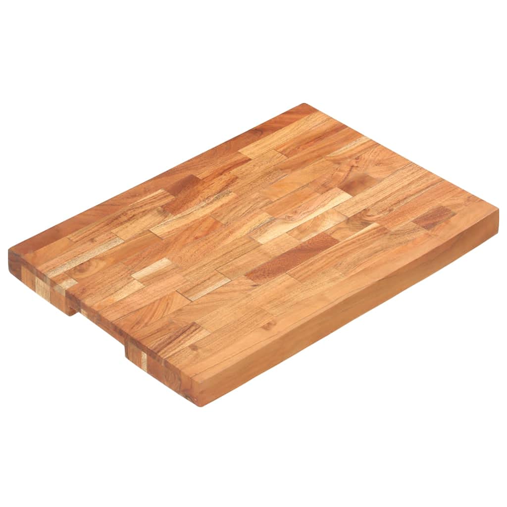 Generisch Hackblock 50x35x4 cm Akazie Massivholz,Heim Garten,Küche Esszimmer,Küchenhelfer -utensilien,Schneidebretter-286569