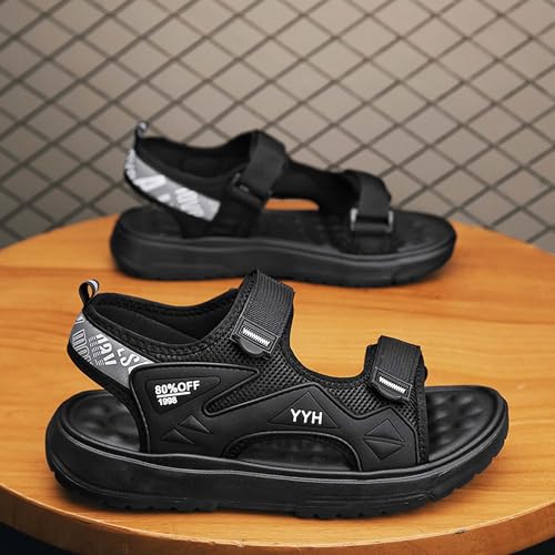 Men's open toed hiking outdoor non slip sandals, comfortable summer casual slippers, gym hiking shoes3