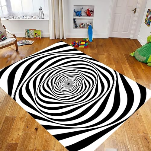 Tapis de chambre lavable et résistant aux taches en polyester 3D
