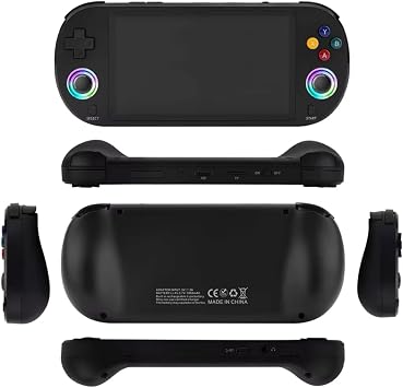 M22 Pro Oyun Konsolu, 5.0 in  IPS Ekran, 20000+ Dahili Oyun, RGB LED Joystick, Siyah
