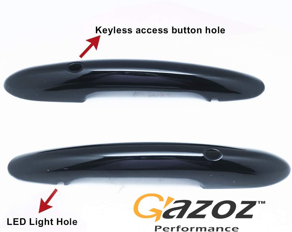 Car Exterior Accessories - Gloss Black Door Handle Cover W/Keyless Entry Compatible for Mini Cooper S F54 F55 F56 F58 F59 & Mini Electric Mk3 2014-2020