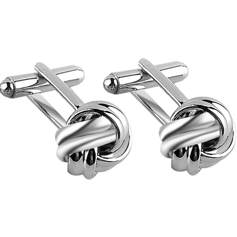 Men Knot Cufflinks Plated Business Wedding French Shirt Cufflinks