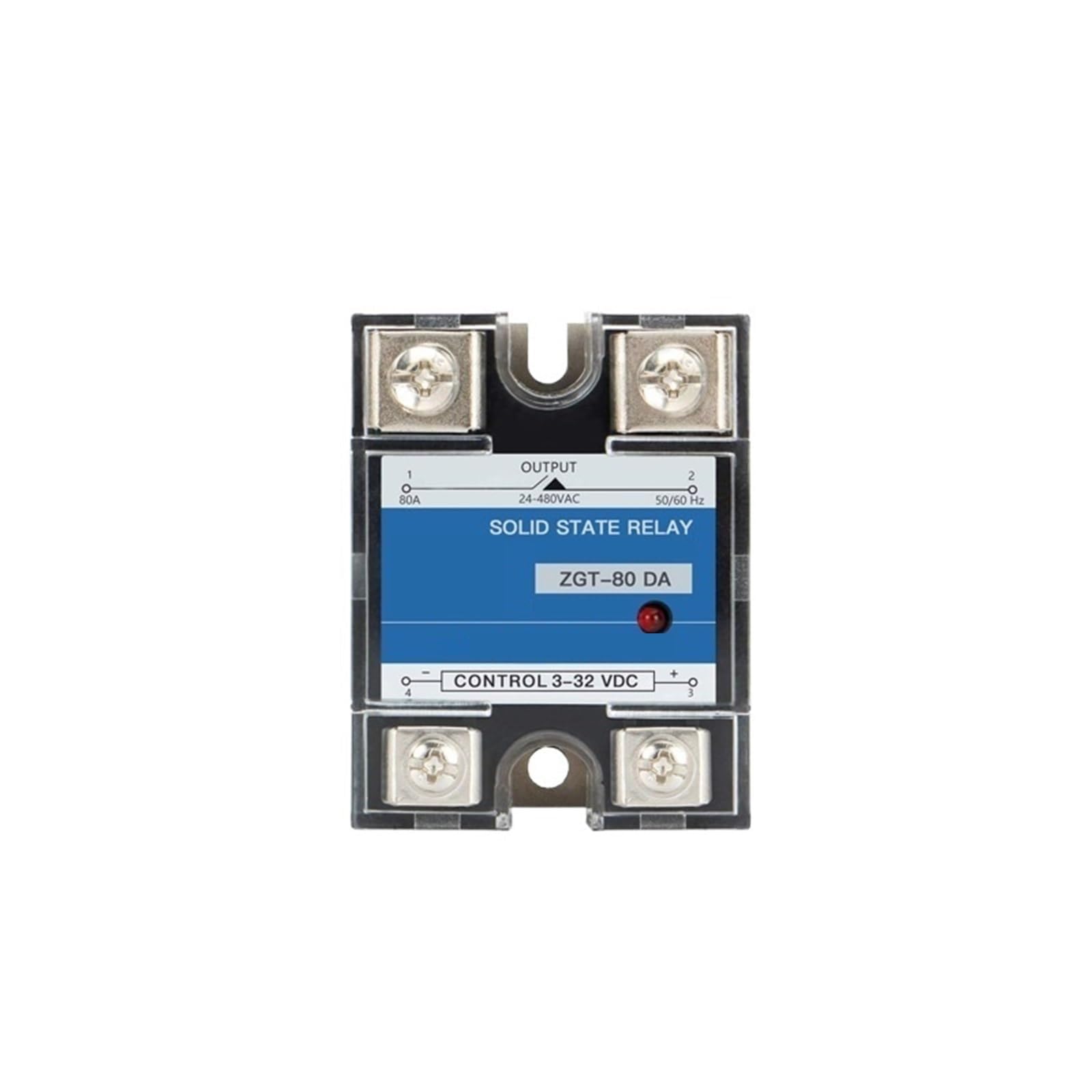 Módulo De Conmutación De Control CC De Relé De Estado Sólido Monofásico 480V ZGT-10/25/40/60/80/100/120A(ZGT-80DA)