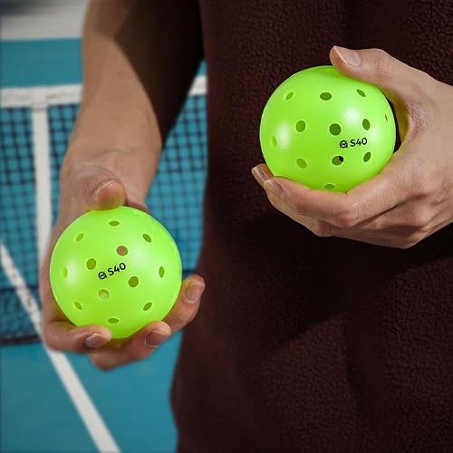 A11N S40 Outdoor Pickleball Balls- USAPA Approved, 12-Pack, Neon Green