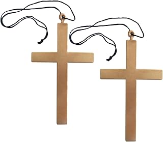 Automotive Gifts for Men 2pcs Cross Pendant Priest Nun Cross Necklace Priest Nun Costume Accessory Pope Costume
