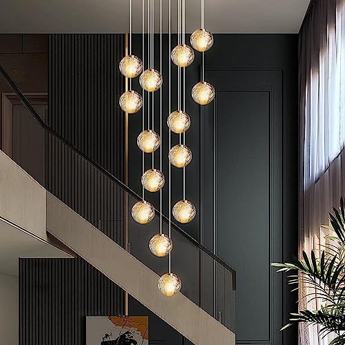 KJLARS LED Pendant Lighting Height Adjustable Chandeliers for Liv...