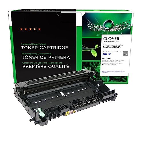 Clover unité tambour reconditionnée pour Brother DR360 noir contre les traces